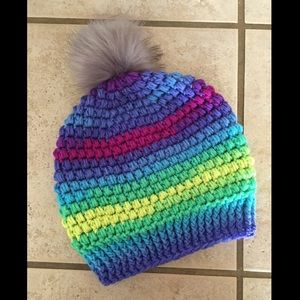 Hand crocheted slouchy hat